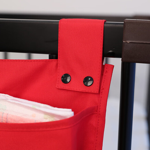 Crib Hanging Bag Bettwindeln Windeln Aufbewahrungstasche Kinderlagertasche Dicke bequeme Hangbeutel Duchenbeutel Horizontale Doppelbeutel