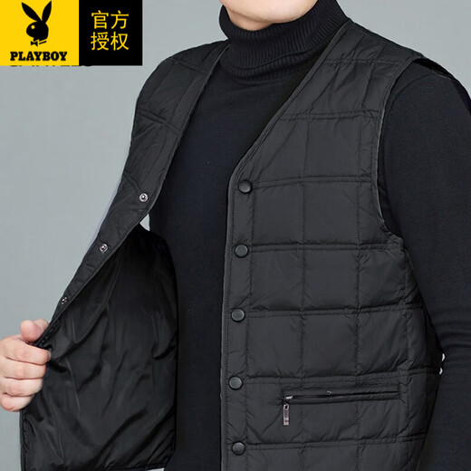 Playboy (Playboy) Down Vest Winter Men de mediana edad y ancianos.