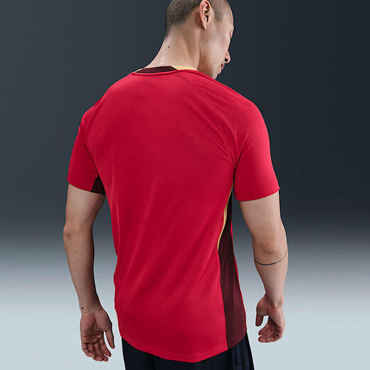 NIKE耐克夏季新款2025赛季中国队主场球迷版足球短袖男子休闲红色T恤 FZ9018-687 S