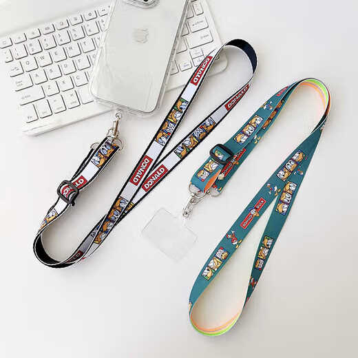 Bei Yipin Cartoon Bear Crossbody Mobile Phone Lanyard Internet Celebrity Creative Back Transparent Patch Crossbody Mobile Phone Chain Women's Cartoon Extended Halter Rope Mobile Phone Lanyard Halter Neck Crossbody