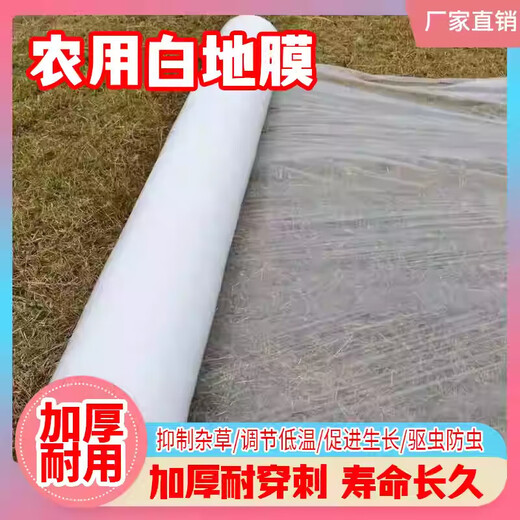 Agricultural shed film, thickened planting agricultural land film, soil vegetable film, plastic film film insulation, white 5Jin Jin equals 0.5kg 1 wire 0.8m wide 450m long