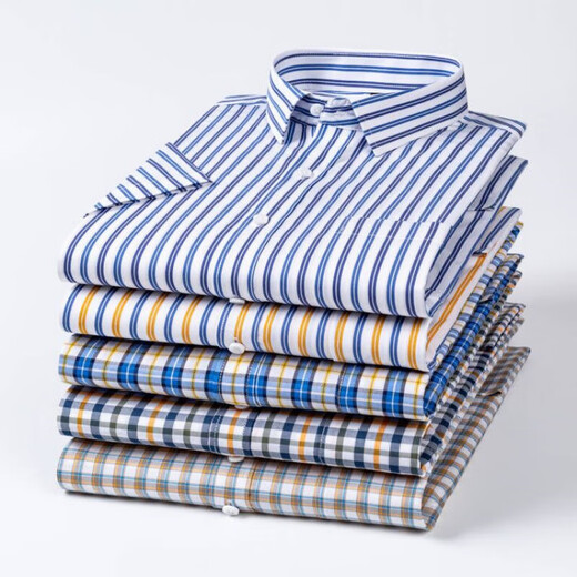 [Cotton Daddy-Anzug] High-End-Sommerhemd-Hemd-Kurzärmel-Kurzarm mittleren und jungen losen lässigen Hemden modisch und vielseitig F983 M 39