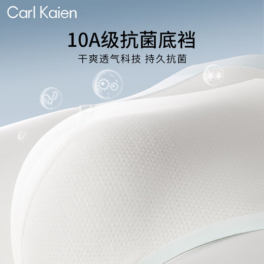 Carl Kaien高端男士内裤男冰丝三角抗菌中腰男生运动大码男式裤头裤衩 小白盒冰丝款：黑+深灰+紫+蓝 4条 3XL 【180-185CM 150-170斤】