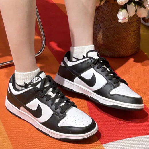 
Nike (NIKE) Nike men's shoes and women's shoes summer new Dunk Low couple's sneakers fashionable and versatile low top casual shoes for women DD1391/CW1590-100 Black and White Panda 36 (GS)