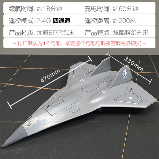 Shenx Remote Control Aircraft Sixth Generation Big Fighter Boy Birthday Gift Toy Model Stealth Model Aircraft Drone Large Sixth Generation Special Sachin DUCT FOURFORAL 9672X