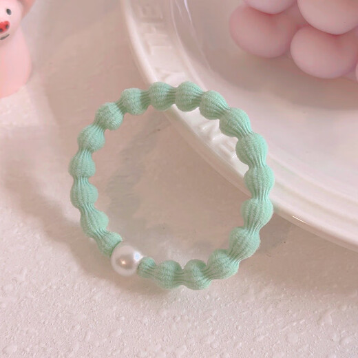 
Mo Pan's new Doudou hair ring sports head rope high ponytail hair rope high elastic durable rubber band women's hair tied accessories DK9898 Doudou hair rope [Shallow coffee 5 sets]