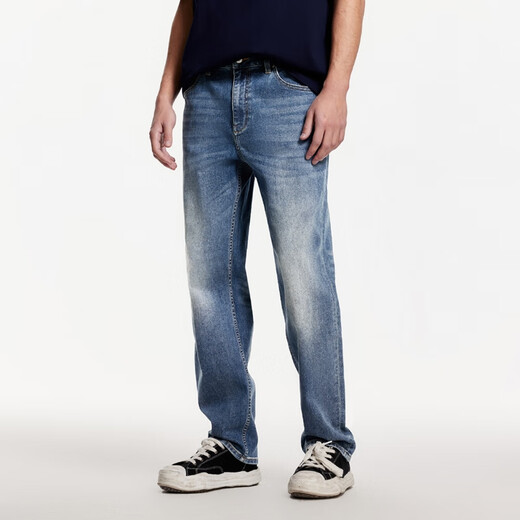 杰克·琼斯（JACK&JONES）春季新款时尚潮流百搭休闲高弹力凉感直筒休闲男牛仔裤225132016
