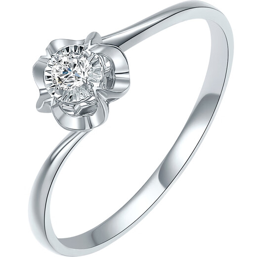 Saturday Fu Proposal Diamond Ring 18K Gold Ring Girl Birthday Gift W0213419 Diamond Revealing 20 Minutes Effect About 5 Minutes No. 14