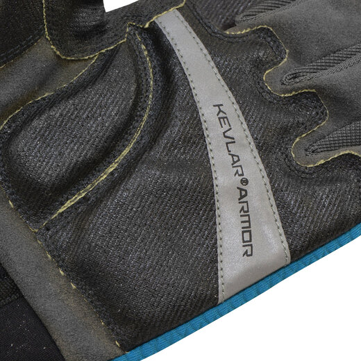 Cuda professional fishing anti-cut gloves, touch screen reflective, X large size, wet environment waterproof, blue/black, extra large