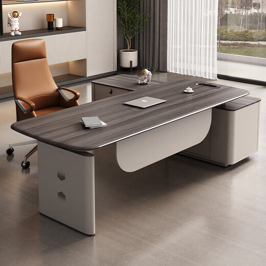 Semphia Lifting Boss Desk Desk President Desk Simple Modern Leadership Office Executive Desk Table and Chair Combination Manager Desk