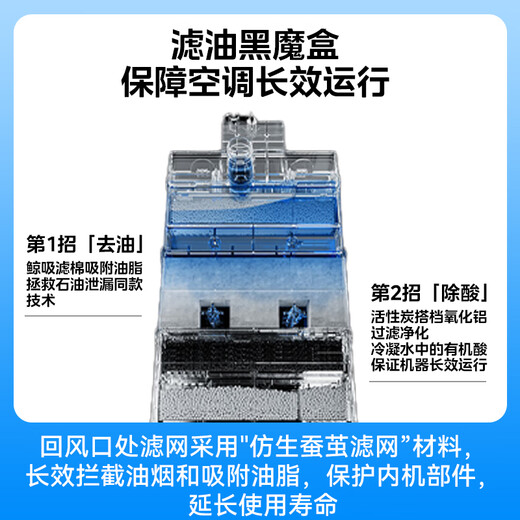 Midea kitchen air conditioner ceiling-mounted large 1.5 HP single cooling CKF-35XW/BN8Y-XD200 obsidian black