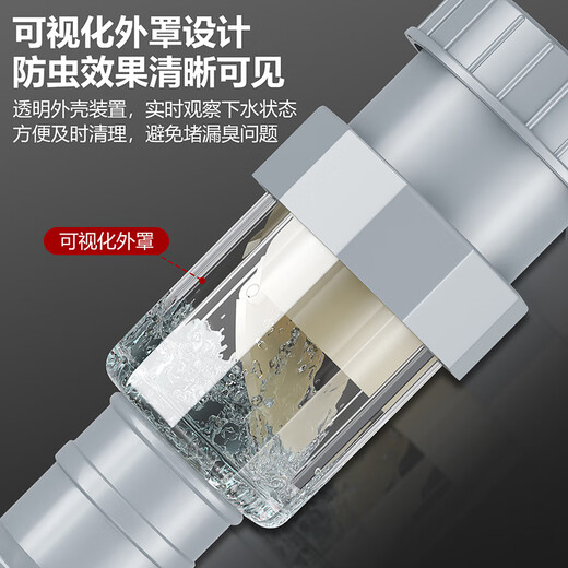 Larsd basin drain pipe, washbasin, washbasin, basin, deodorant drain pipe, bathroom cabinet wall drain pipe LD316