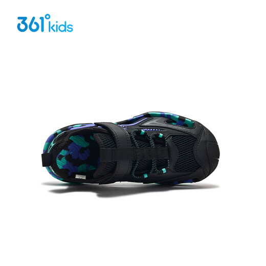 361 Shopping mall same style children's sandals 25 summer men's and large children's wear-resistant toe-protecting beach shoes black 38