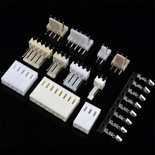 Zejie KF2510 straight needle curved needle rubber shell 2.54mm plug socket 2/3/4/5/6/7/8/9/10P connector KF2510 (100 pieces)