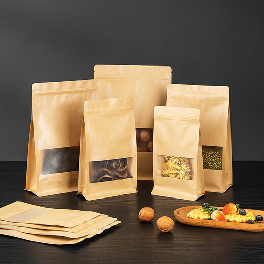 Meichu (Maxcook) Kraft Paper Scelling Scelging Scelging Scelging Package Food Sceling Scelg Sacl Scelled Scelled Fruit Fruit Snacks Thé