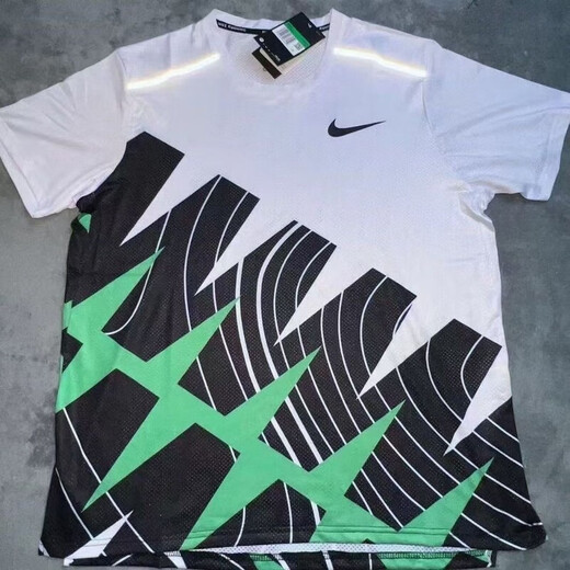 NBA KIDS-NIKE猎鹰速干半袖田径训练服专业跑步猎鹰短跑服装反光网眼速干 耐克-猎鹰背心-灰色【高品质】 M 耐克-M 55-65KG