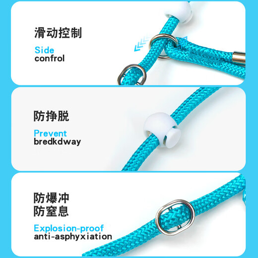 Pet Star Notes Pet P Chain 1.5 Meter Leash Small Dog Teddy Bichon Schnauzer Pomeranian Dog Leash Pink