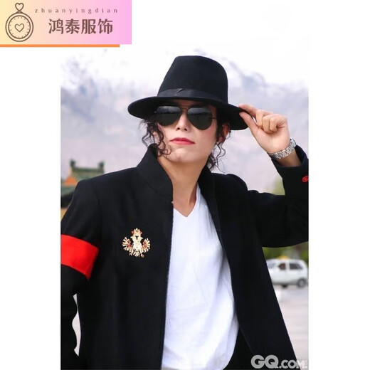 Huowen Shanghai Beach Xu Wenqiang Herren Retro Hut Big Bim Top Hut Jackson Bühnenbilder Hut Xu Wenqiang Stil - Schwarzer Erwachsener Stil 58 cm
