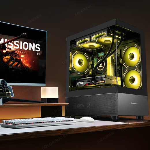 Colorful i5 12600KF/14600KF RTX5060 5060TI graphics card Black Myth Wukong e-sports game design computer host desktop assembly machine sea view room with one 12400F丨16G丨512G丨5060