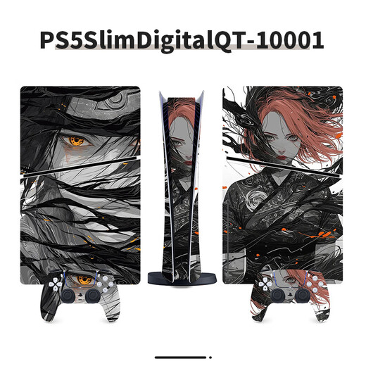 万浮生适用于ps5游戏机贴纸动漫系列欧美风贴纸个性动漫彩贴 PS5SlimDigitalQT-13117(进口