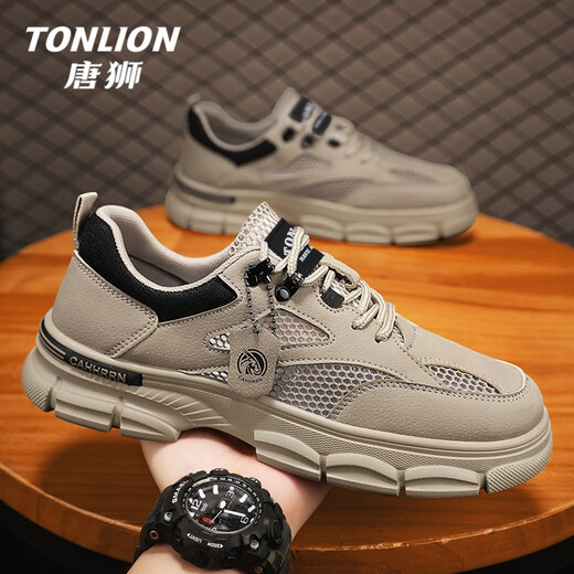 Tonlion Herrenschuhe Sommer 2025 Atmungsfreie Mesh Schuhe Herren Soft Soone Casual Workwear Sports Schuhe