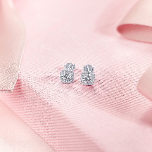 Saturday Fortune Sugar Cube Earrings Women's S925 Silver Geometric Earrings Fashion Birthday Gift J0912888 Pair