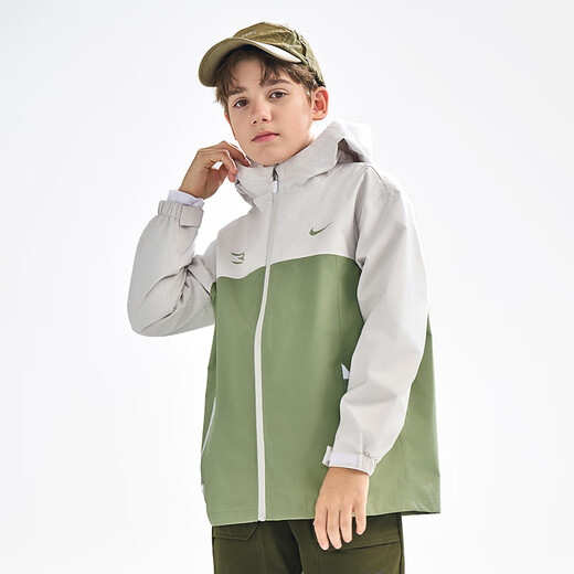 NIKE3BRAND Nike Children's Clothing Boys and Girls Hooded Jacket 2025 Spring Outdoor Casual Children's Clothing
