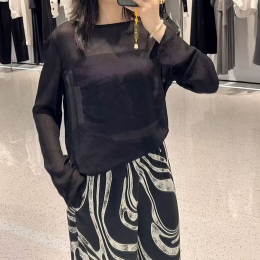 AQFB ENOS YUNDE 2025 Summer New Fashion Art Geometric Casual Browers Retro Классические брюки 50613089 Black Top 5012 55 S-1