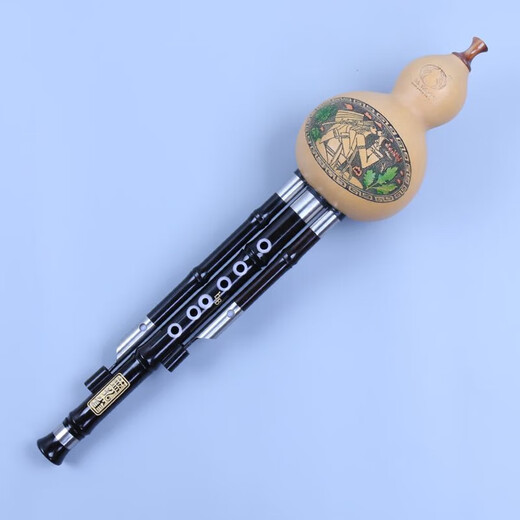 Azul Peacock Natural Hole-Inlid Wood Tube Style Gurd Silk G-Tune Style de revestimiento