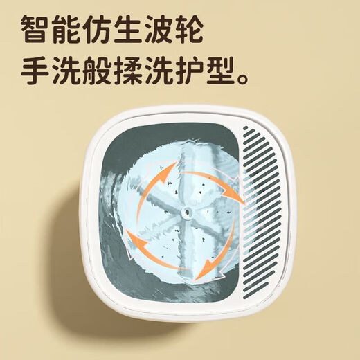 Xiaomi's trendy care appliance, lazy washing machine, portable underwear and socks special cleaning, blue light function, home dormitory, flagship upgrade, blue light mite removal, three-speed adjustment, shallow