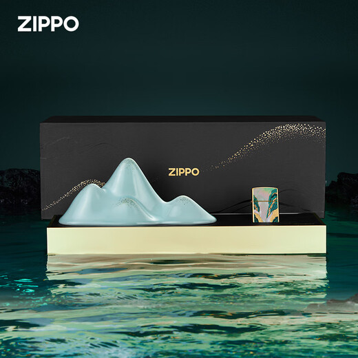 El agua de flujo de alta montaña de Zippo Lighter Funcionship High Mountain está a mil millas de distancia de los adornos de la recolección de tendencias nacionales en casa Kerosene a prueba de viento TC9902QT