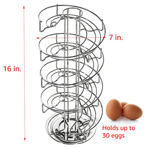 Trademark InnovationsInnovations egg rack suitable for countertop, spiral egg rack, egg tower
