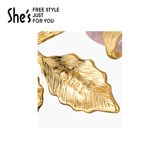 She s Akiko ice and snow secret romantic glazed flower brooch handmade high-end suit corsage accessories birthday gift for women ice crystal transparent powder A0