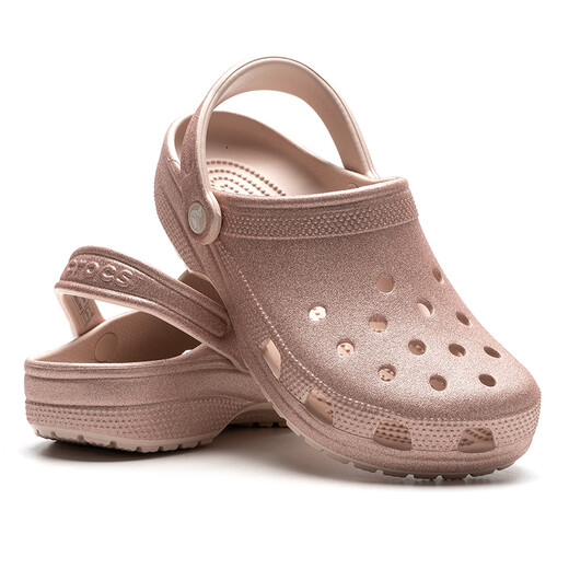 卡骆驰（crocs）25新款闪耀洞洞鞋男女clog透气凉拖沙滩鞋运动拖鞋 205942-6WV 36-37