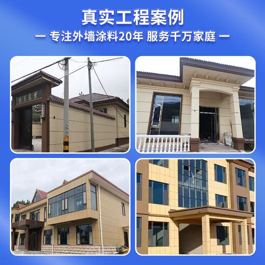 真石漆外墙漆自建房别墅庭院墙面喷砂自喷石头漆防水防晒艺术涂料 硅丙真石漆-型号9913 75公斤/桶施工20左右