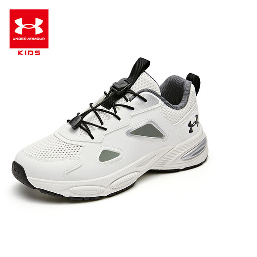 Under Armor Children's Retro Casual Shoes for Boys and Girls Summer Daily Casual Versatile Breathable Casual Sports Sandals 2521677 White 36 (Big Children)