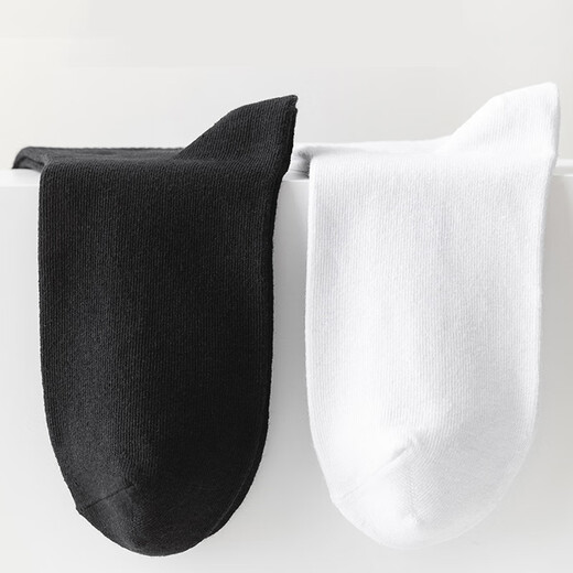 Nanjiren 10 Paar Männer Socken für Männer im Sommer reines Baumwollschwarz weiß weiße, vielseitige, vielseitig schweißabsorbierende und atmungsaktive mittlere Röhrchen-INS Casual Socken Weiß [Mittelrohr] 10 Paare, Einzelgröße