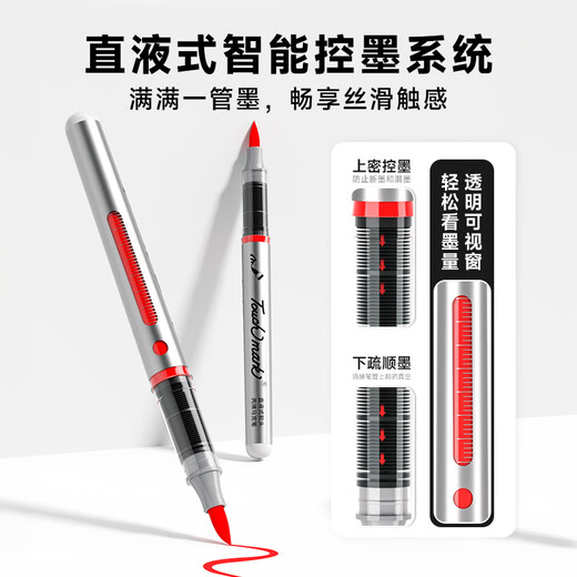 Touch Mark Single Single Liquide Soft Head acrylique Marker stylo auto-sélectionné aux enfants Aquarement stylo à collège primaire des élèves de la peinture Pigment Drawer Marker Color ne peut pas être transparent et empilable noir blanc rouge cadeau 983 POUDRE LEUR