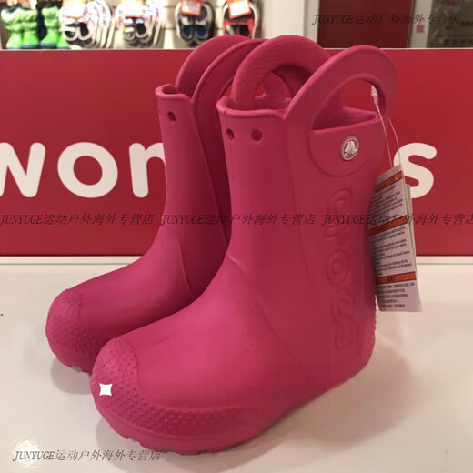 Crocs (crocs) Crocs lightweight waterproof outdoor men's and women's children's rain boots mid-high rain boots 12803 dark blue 410 M C11 (size 28-29) 175m