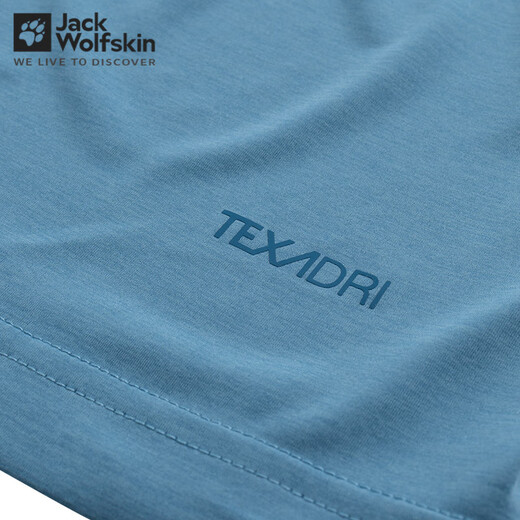 Jack Wolfskin Polo camiseta Camiseta para hombres Sports de primavera y verano Camiseta al aire libre Camiseta informal diaria y transpirable Camiseta de manga corta 1289/Sea Blue 2xl 185/108a