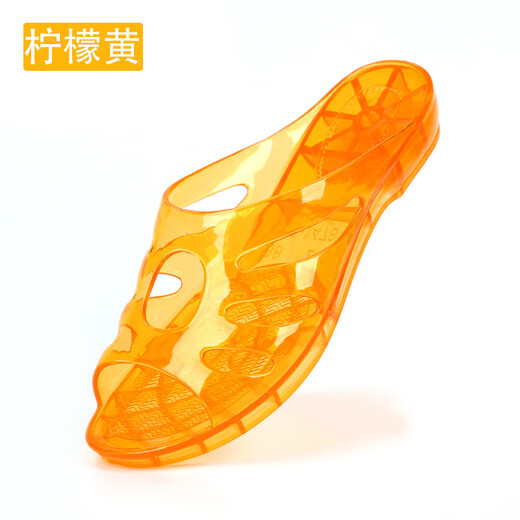 Yunyouli Kristall transparente Sandalen Frauen Plastik Heels Haus bequeme Sommer Badezimmerschuhe 1478 rot 40