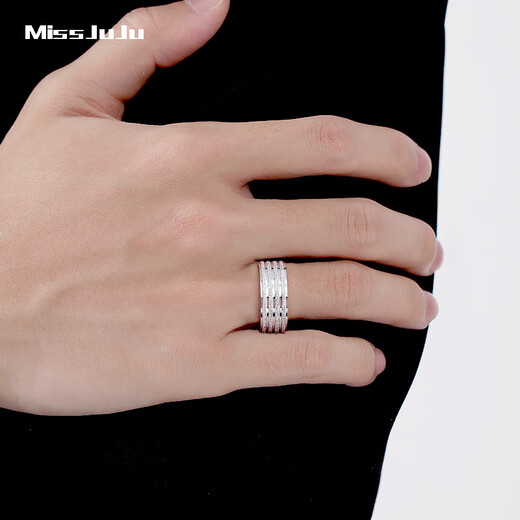 Miss JuJu pt950 platinum ring for men, solid wide platinum ring, live ring, domineering ring, free engraving, please contact customer service for details