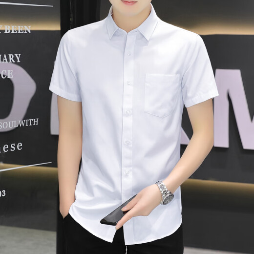 
Hua Jiuqing Guangdong Puning men's high-end shirt short-sleeved middle-aged and elderly summer men's short-sleeved shirt middle-aged thin style without ironing long-sleeved K08-15 black strips + 03 wide blue strips average size 3890-104Jin[Jin equals 0.5 kg]