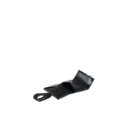 Logo élastique triples Marni avec portefeuille Bag de monnaie de grande capacité Portefeuille d'hommes multifonctionnels Black Black Single Taille