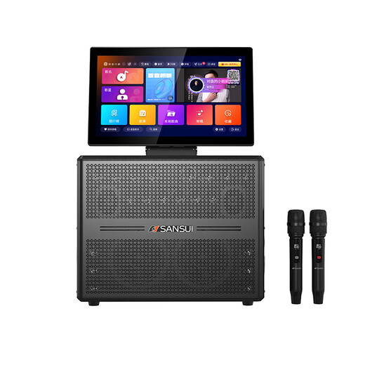 Shanshui Audio E86 flagship 25-year new karaoke audio amplifier all-in-one home ktv speaker set outdoor karaoke high-power square dance audio with display E86 Honor [send 3 years of song ordering member]