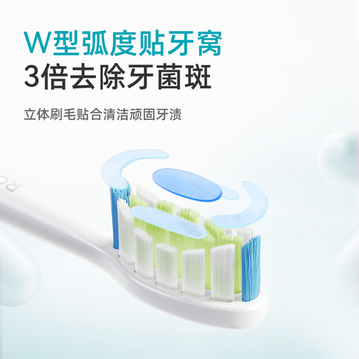 Roaman Electric Zahnbürste Zahnarzt empfiehlt 48.000 hohe Schwingungsfrequenz Gummischutz für Paare Erwachsener Freund und Freundin Geburtstag Chinesisches Valentinstag Geschenk 6 Bürsten Head Home Appliances National Subvention T3 White