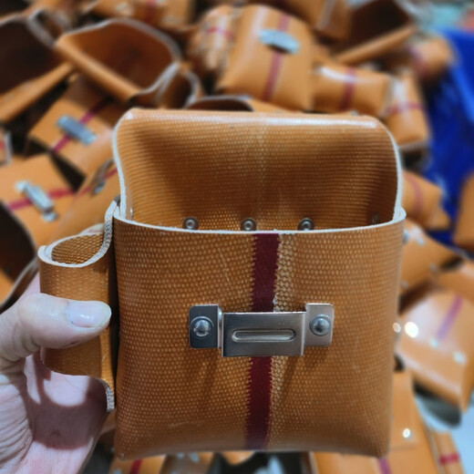 莱迹木工钉子包铝模腰包新款小号胶皮工具包防水 小号胶皮钉兜+腰带