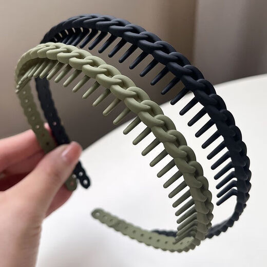 
FGHGF sweet and versatile headband for women's face washing, non-slip hair bundles for simple portable new style bangs hair band hair band hair accessories Simple plastic headband (random color) 1 piece