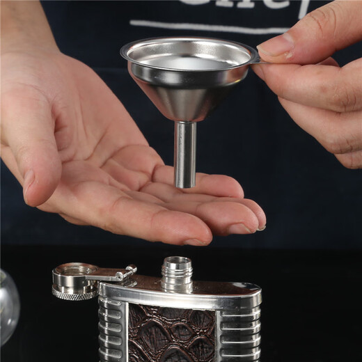 安德纳迷你不锈钢漏斗小号口径酒漏斗装袋加油液体分装器家用厨房注油器 不锈钢迷你小漏斗（小号）