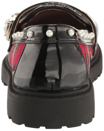 Betsey johnson unisex children's Marim loafers red multi-color 13 kids